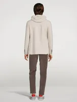 Wool Zip Jacket With Hood