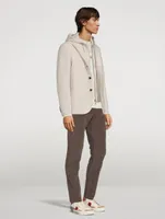 Wool Zip Jacket With Hood
