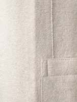 Wool Zip Jacket With Hood