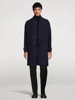 Wool Reversible Single-Breasted Jacket