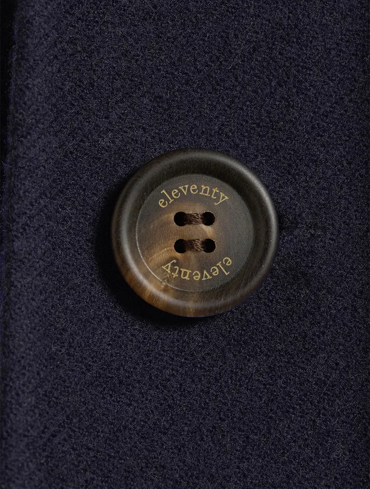 Wool Reversible Single-Breasted Jacket