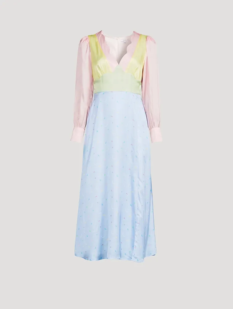 Tara Colourblock Midi Dress