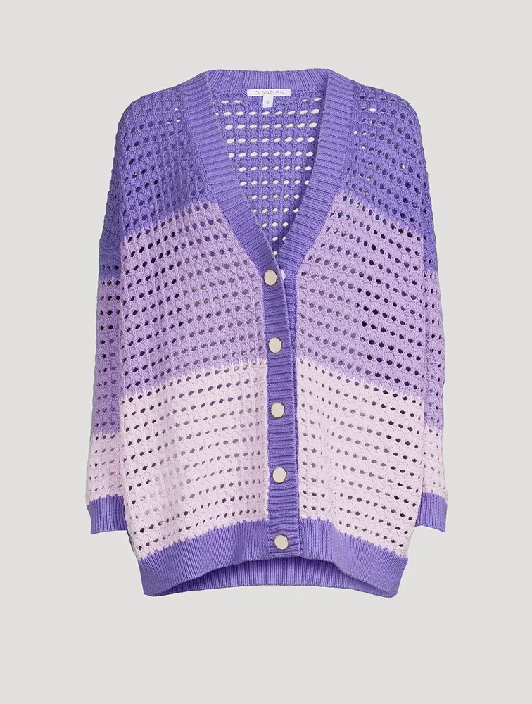 Mika Crochet Colourblock Cardigan
