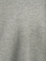 The Wool-Cashmere Open Polo Sweater