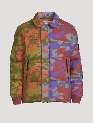 S.I. Heritage Nylon Ripstop Down Jacket Camo Print