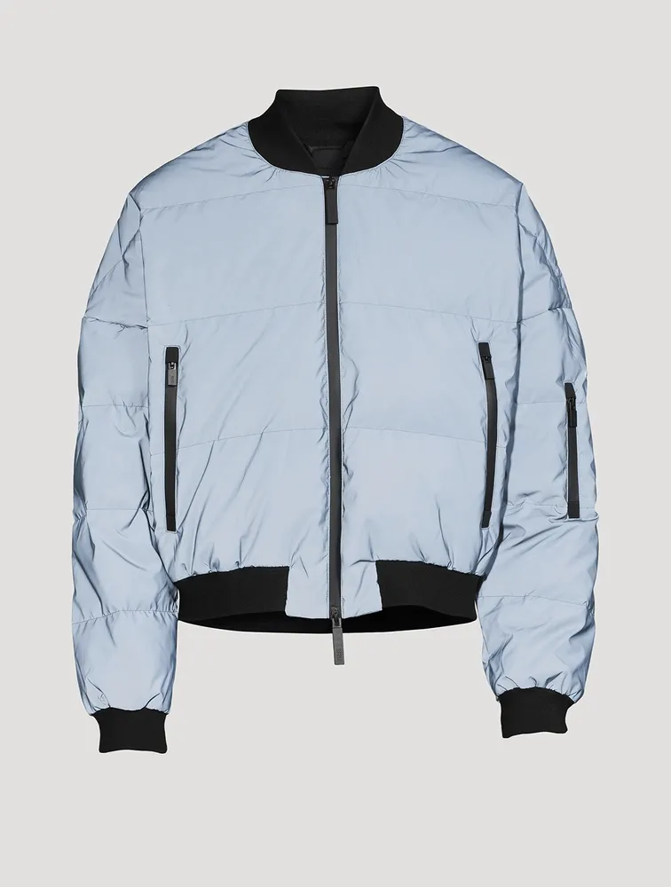 Reflective Down Bomber Jacket