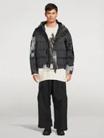 Utility Down Jacket Pixel Print