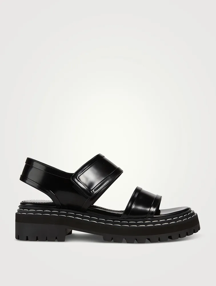 Lug-Sole Leather Sport Sandals