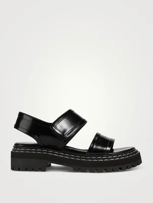 Lug-Sole Leather Sport Sandals