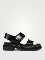 Lug-Sole Leather Sport Sandals