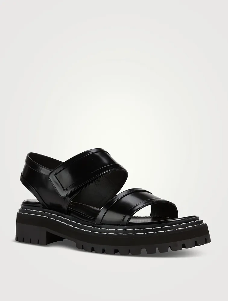 Lug-Sole Leather Sport Sandals