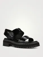 Lug-Sole Leather Sport Sandals