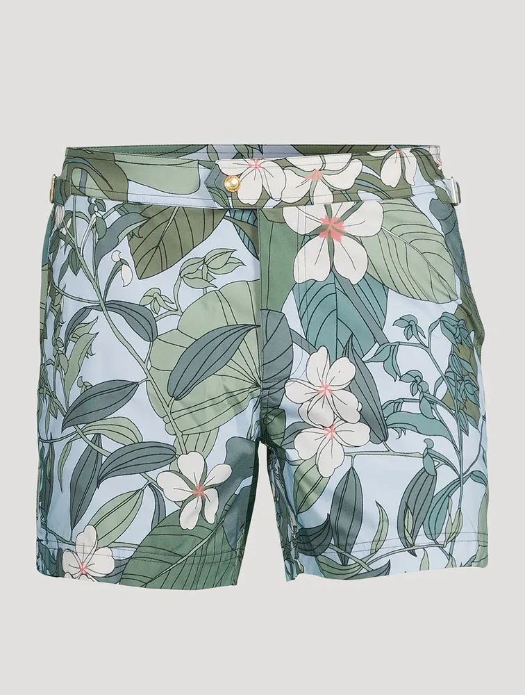 Swim Shorts Tropical Floral Print