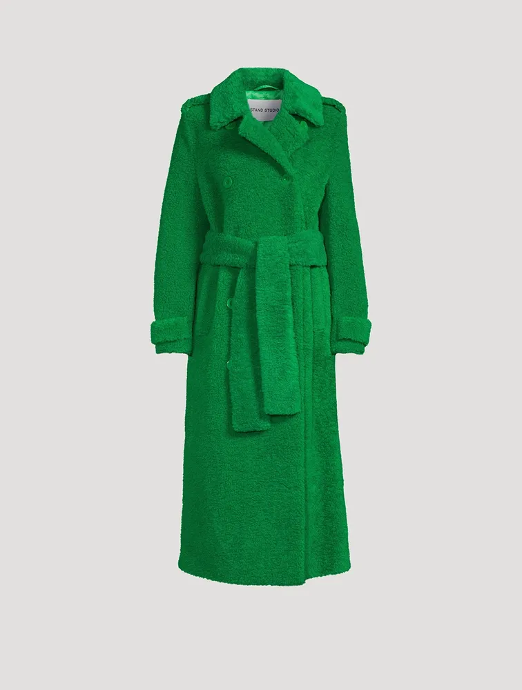 Towa Faux Fur Trench