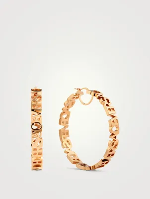 Logo Hoop Earrings