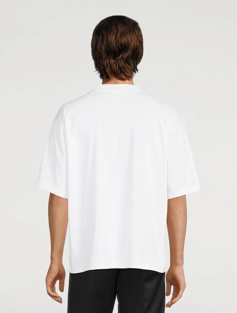 Cotton T-Shirt With Graphic Logo