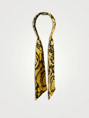 Silk Headband In Barocco Print