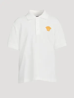 Medusa Embroidered Polo Shirt