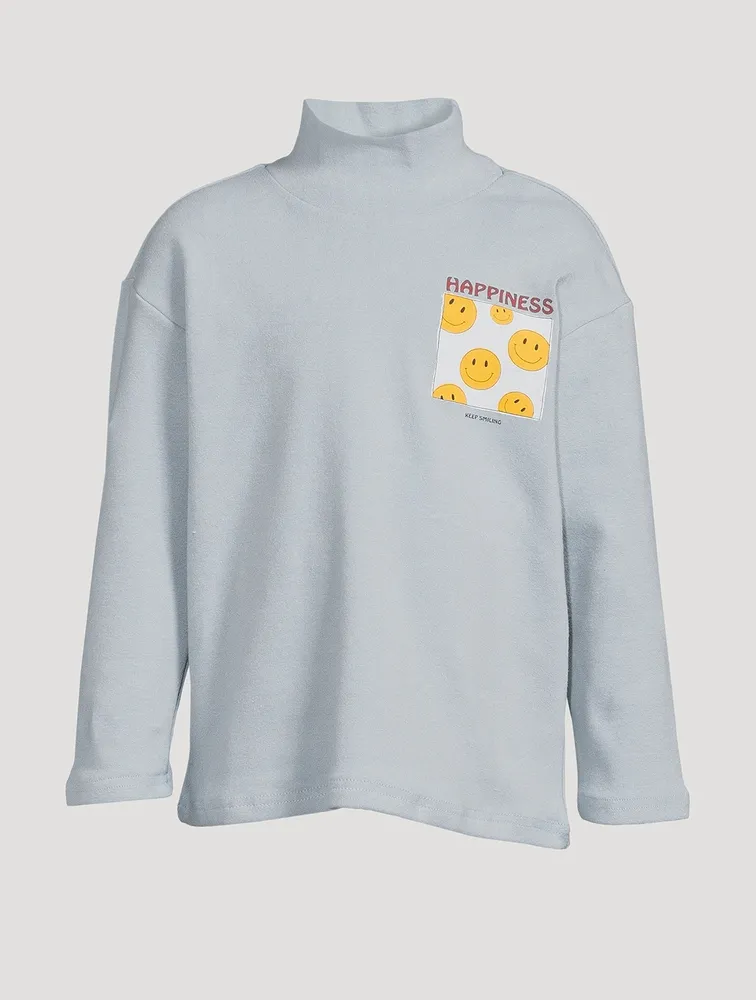 Happiness Turtleneck Long-Sleeve T-Shirt