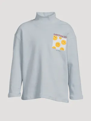 Happiness Turtleneck Long-Sleeve T-Shirt