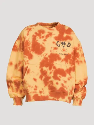 Good Cotton Sweatshirt Tie-Dye Print