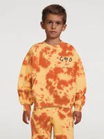 Good Cotton Sweatshirt Tie-Dye Print
