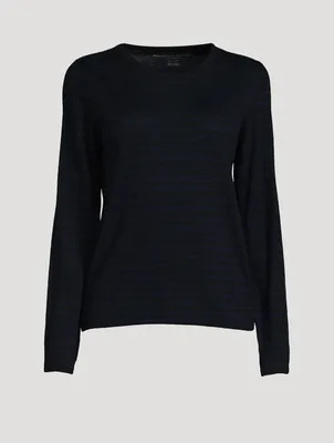 Cashmere Sweater Stripe Print