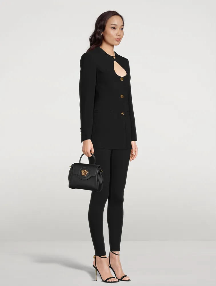 Cut-Out Single-Breasted Blazer