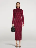 La Greca Jacquard Pencil Skirt