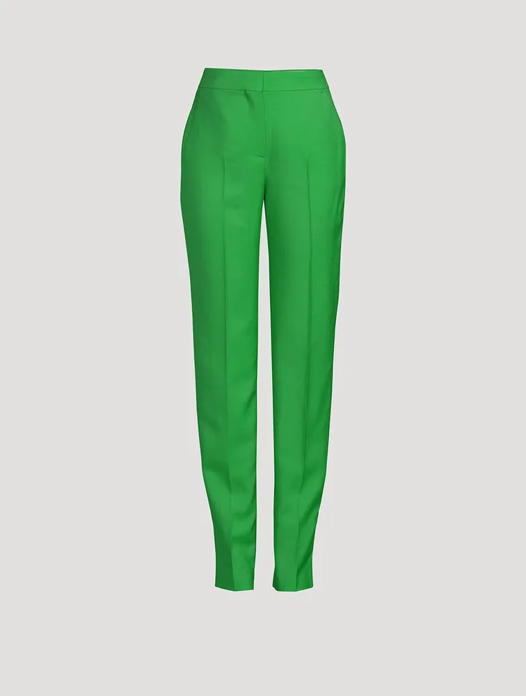 High-Waisted Cigarette Trousers