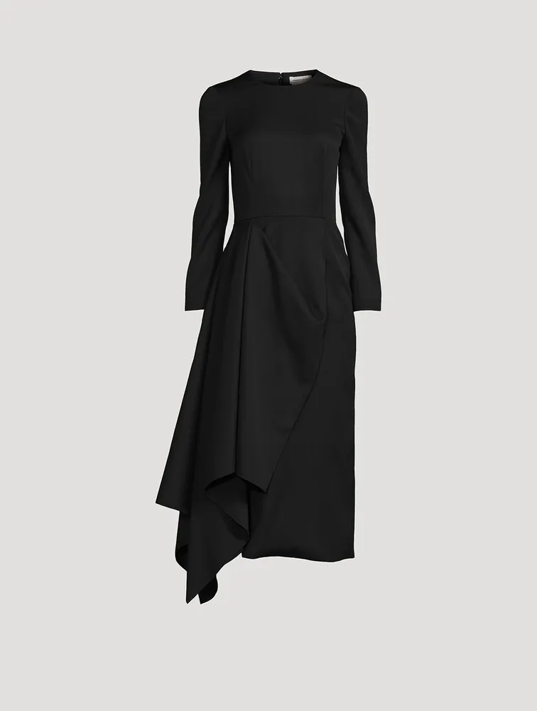Draped Midi Dress