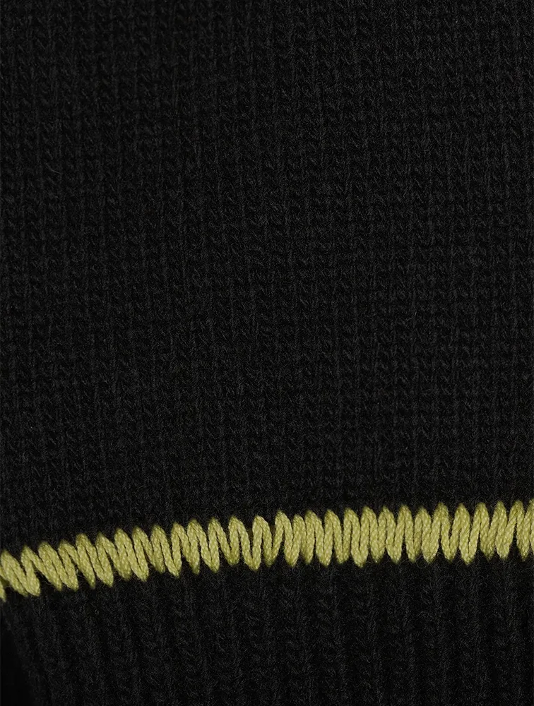 Slashed Asymmetric Sweater