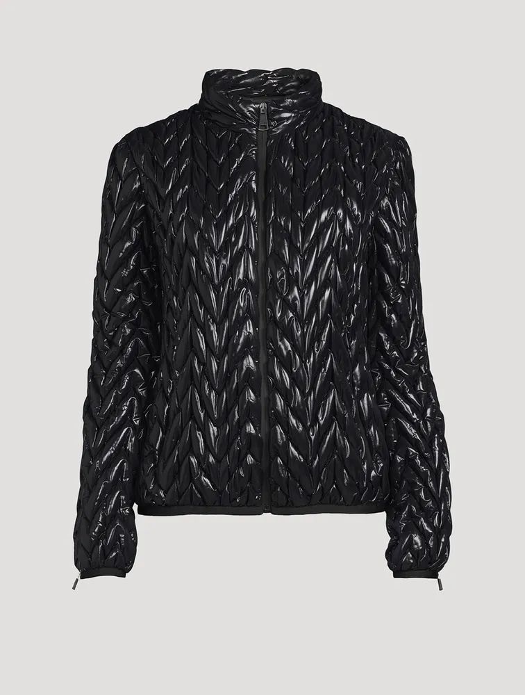 Chevron Quilted Ski Jacket