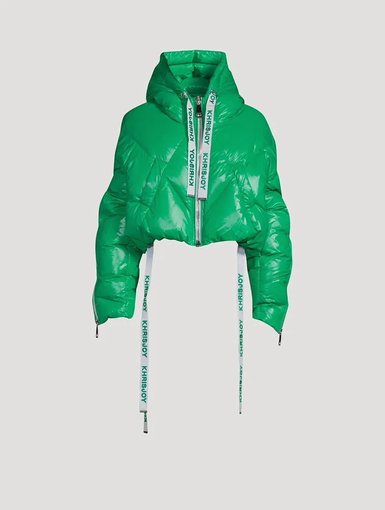 Puff Khris Shiny Cropped Down Jacket