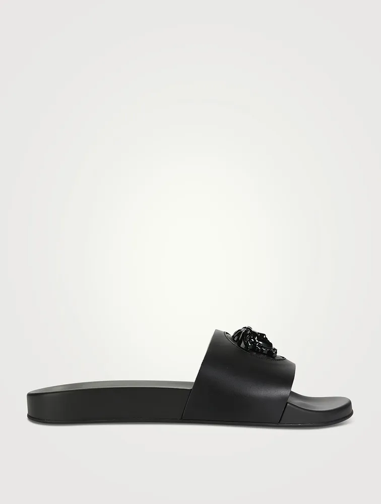 Le Medusa Leather Slides