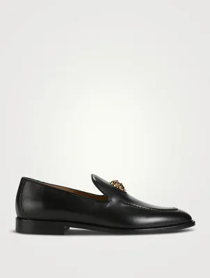 Medusa Leather Loafers