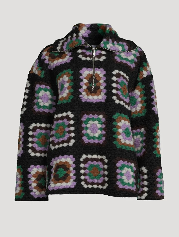 Tess Patchwork Crochet Overshirt