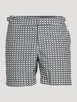 Bulldog Ribbon Mid-Length Swim Shorts