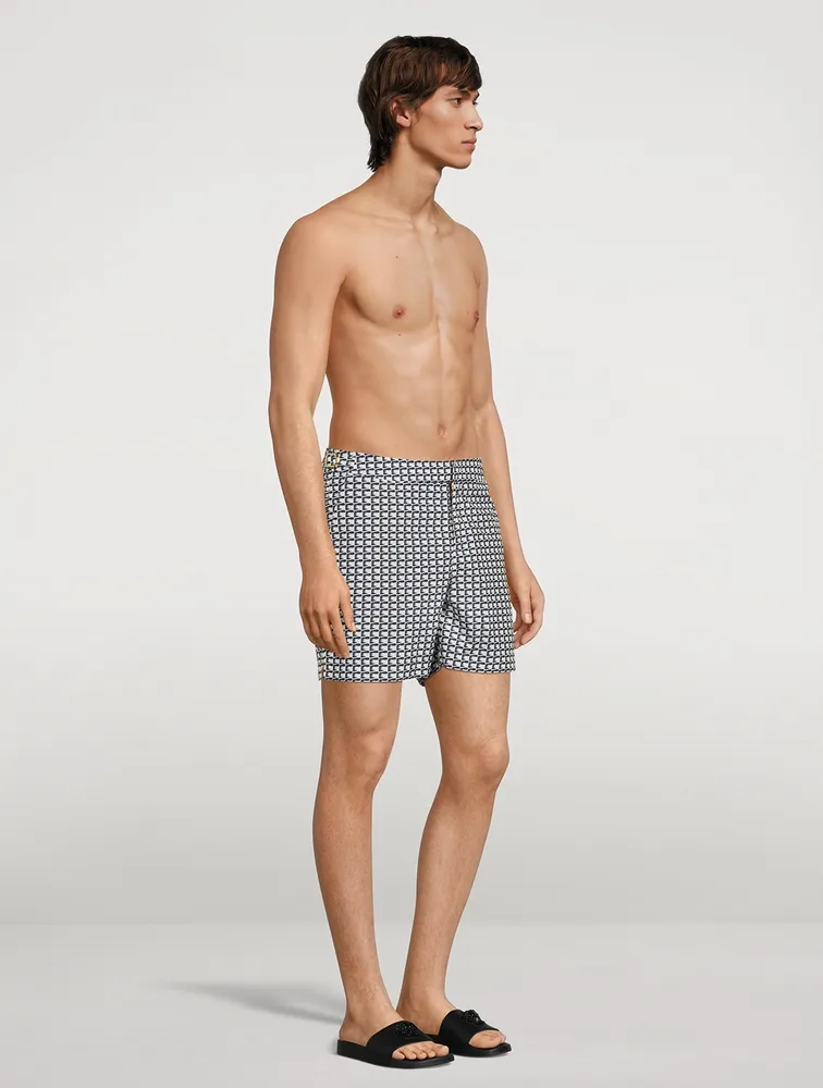 Bulldog Ribbon Mid-Length Swim Shorts