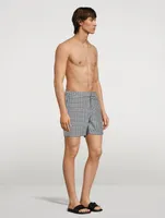 Bulldog Ribbon Mid-Length Swim Shorts