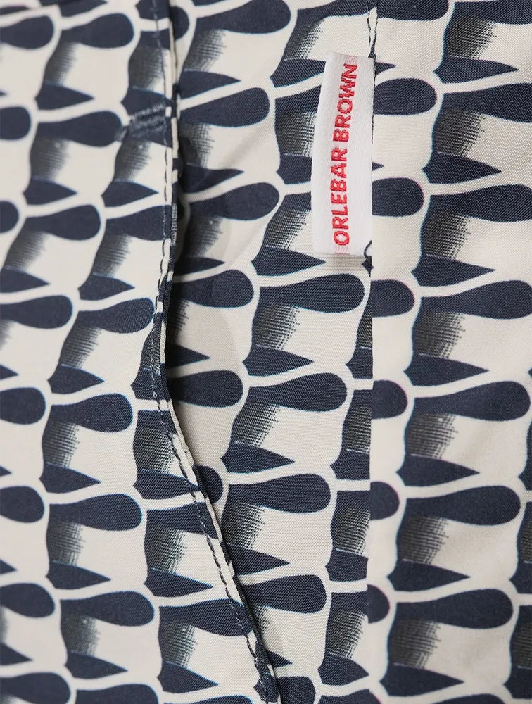 Bulldog Ribbon Mid-Length Swim Shorts
