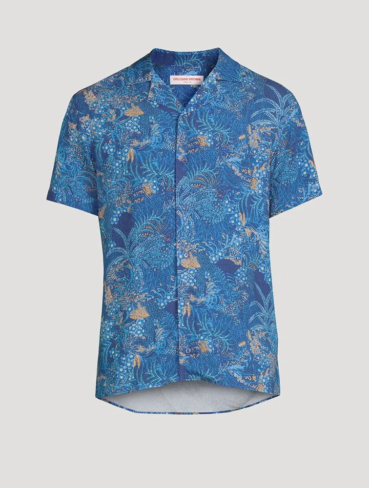 Travis Tropic Nightfall Capri-Collar Shirt