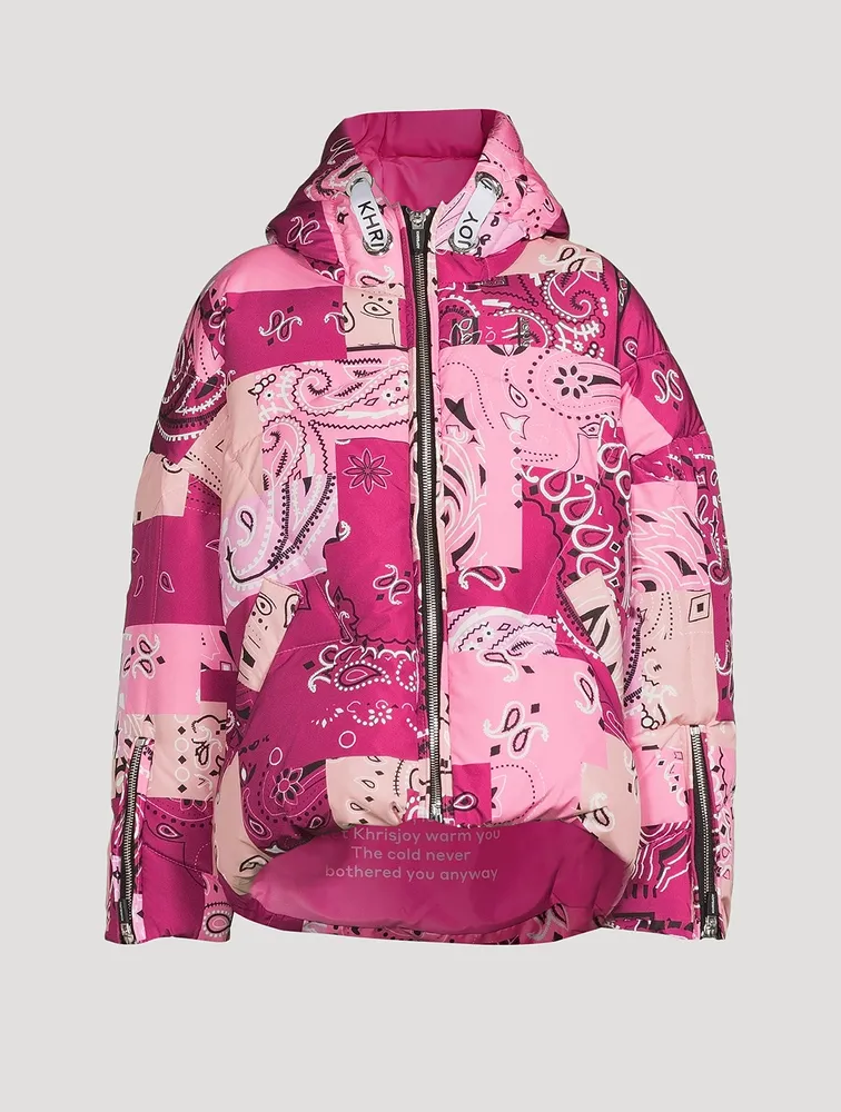 Kids Patch Bandana Down Puffer Jacket