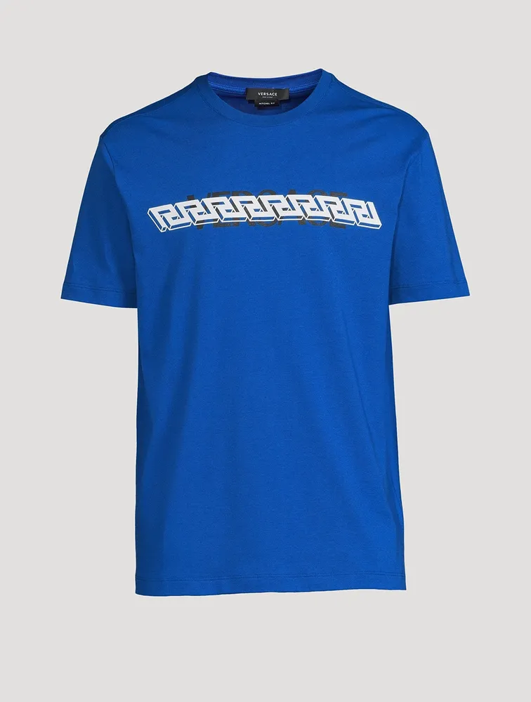 Greca Cotton Logo T-Shirt