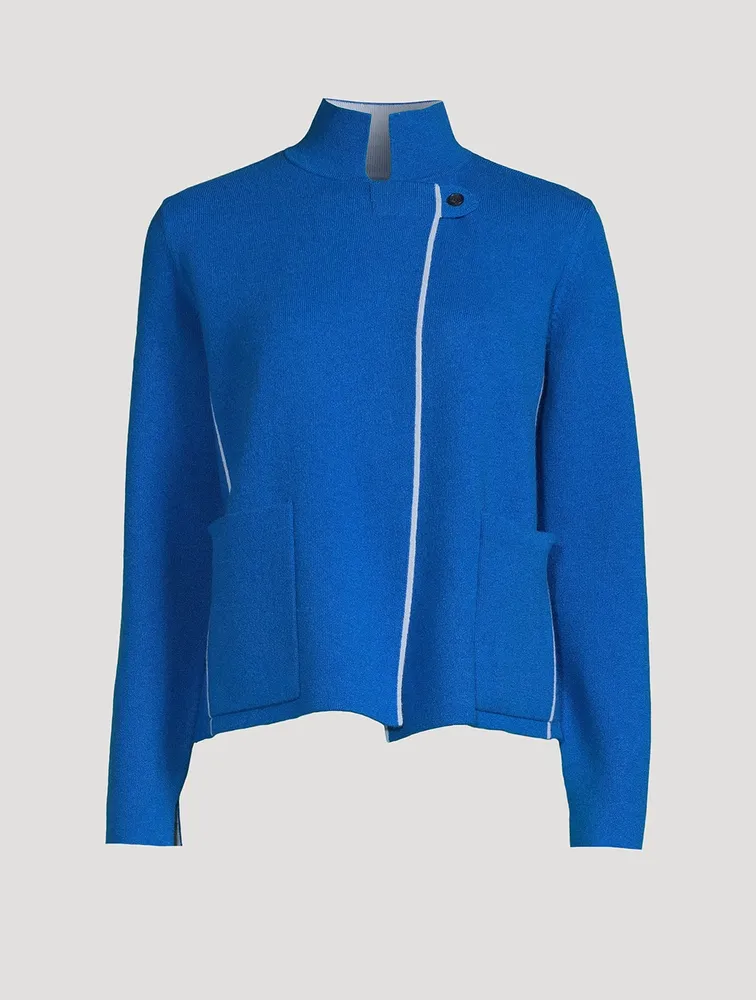 Reversible Cashmere Double-Face Cardigan