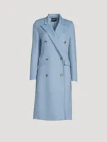 Cashmere Double-Breasted Coat