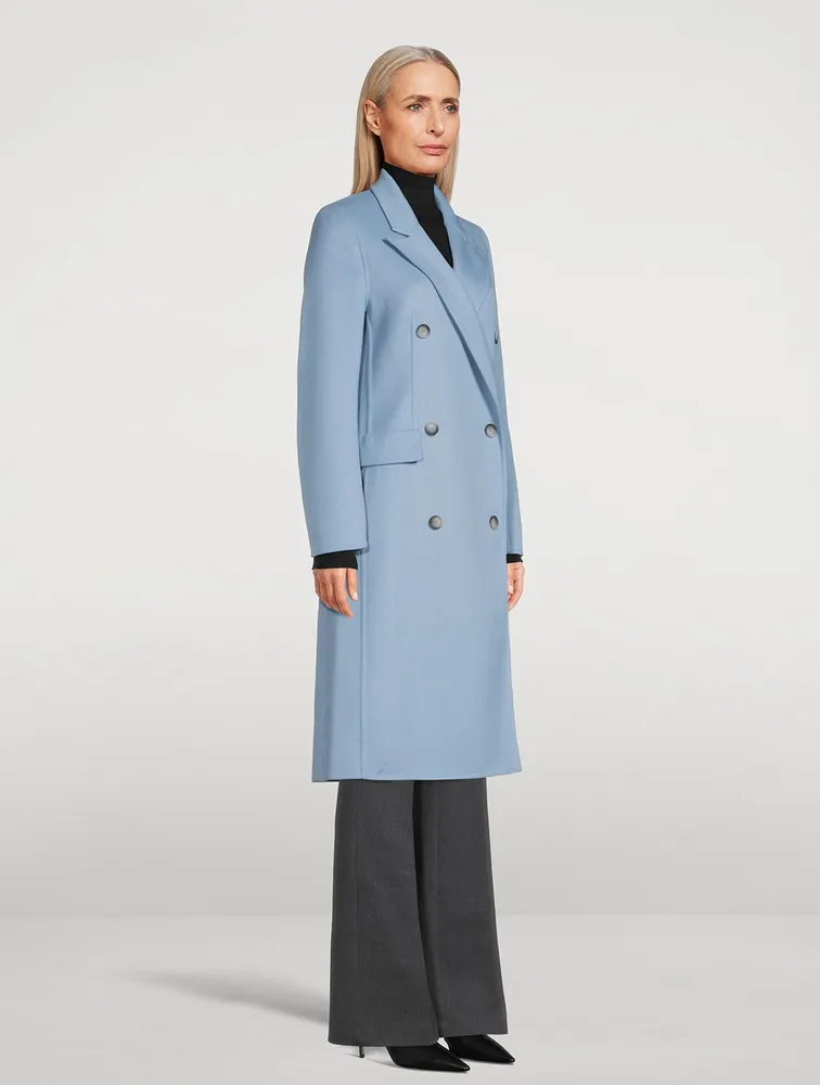Cashmere Double-Breasted Coat