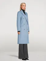 Cashmere Double-Breasted Coat