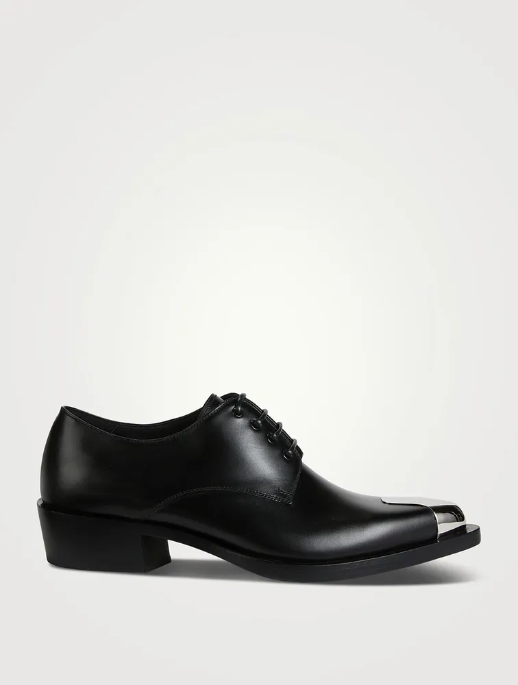 Punk Leather Derby Shoes