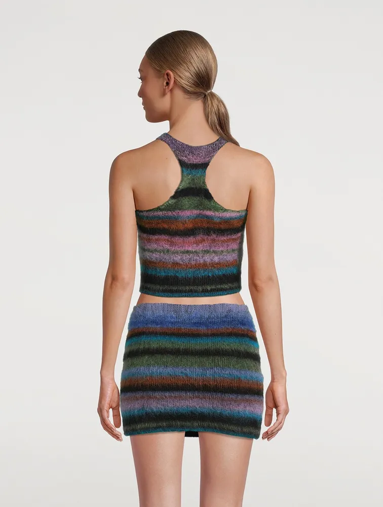 Mohair-Blend Racerback Tank Top